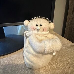 Cute White Snowman Plush